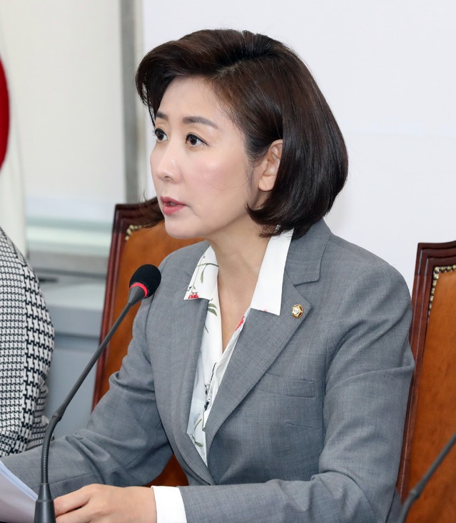 나경원 원내대표가 23일 한국당도 비상 의원총회를 열고 여야4당의 패스트트랙을 철저히 저지해 나가겠다고 밝혔다 (사진=뉴시스)