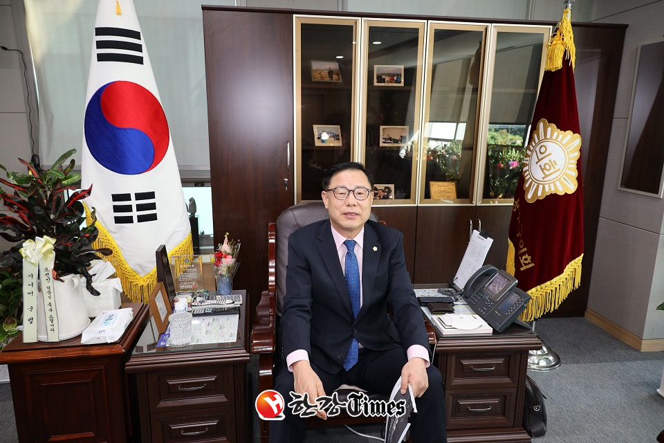 지난달 30일 본지와의 인터뷰에서 오천진 용산구의회 의장