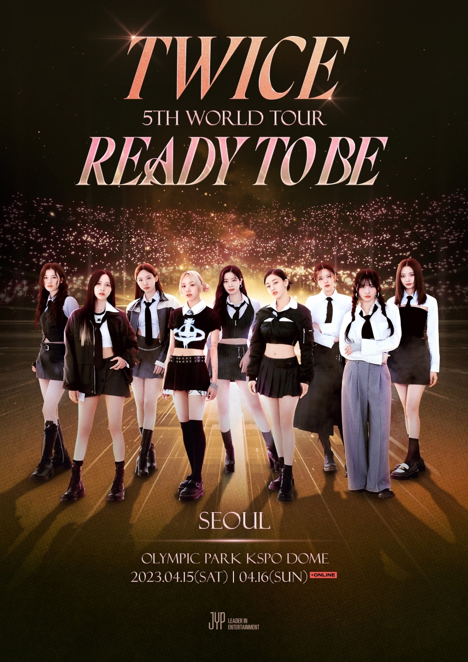 트와이스 다섯 번째 월드투어 'READY TO BE' 서울 콘서트 포스터 (사진=JYP엔터테인먼트)