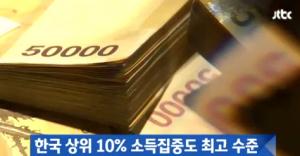 이런데 헬조선이 아니라고? 한국 상위 10% 소득집중도 '불평등 심각'