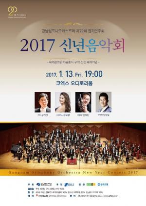 강남구, 2017 신년음악회 개최.. 옥외광고물 자유표시구역 지정 축하공연