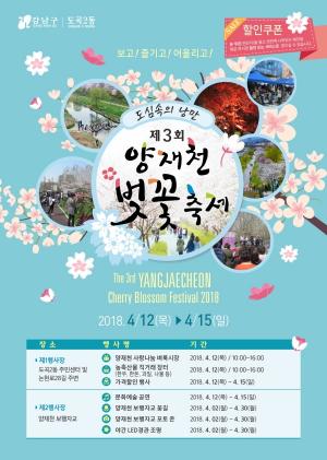 강남구, ‘양재천 벚꽃축제’ 개최