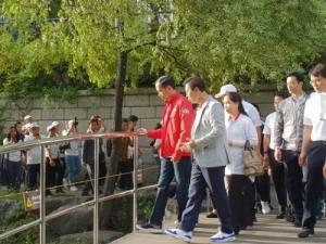 박원순 시장, 인도네시아 대통령과 청계천 산책... ‘청년 교류 확대’