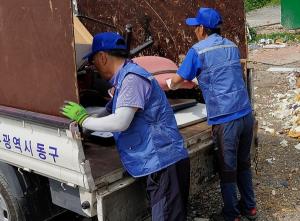 광주 동구, 공공일자리사업 야외근로자 쿨조끼 배부