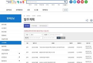 '수의계약 전 과정 공개'... 강남구, 10개 업체 중 6곳 ‘신규업체’