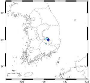 기상청, 경북 칠곡서 규모 2.4 지진 발생